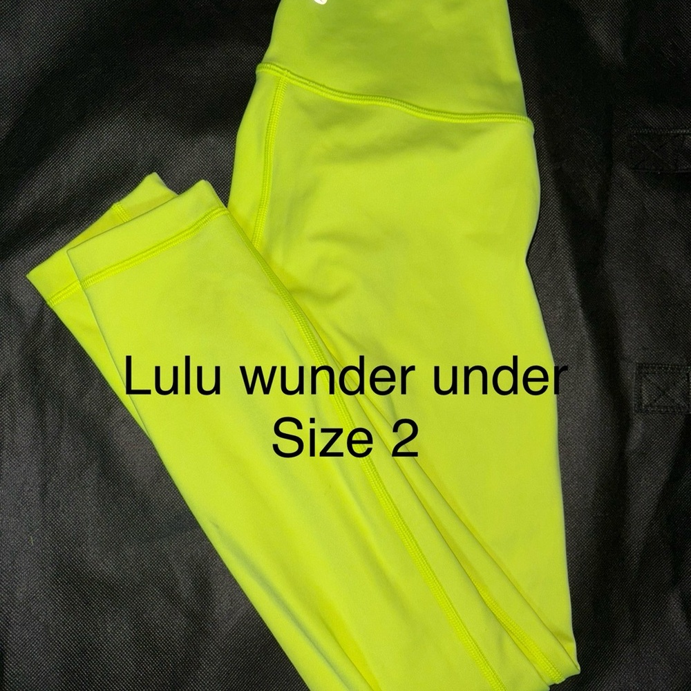 Lululemon Neon Yellow Leggings